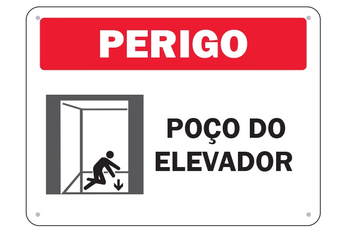 Perigo Poço do Elevador