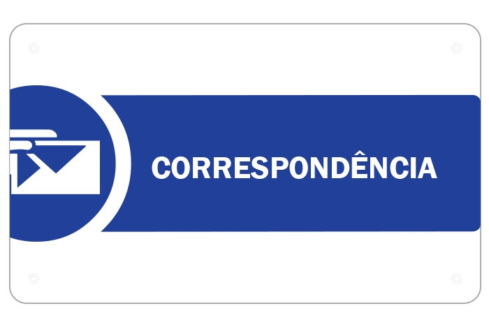 Placa para Correspondência