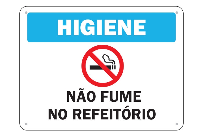 Não Fume no Refeitório