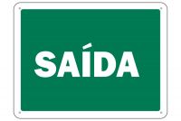 Placa de Sinalização para Saída