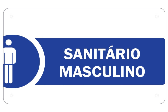 Placa Sanitário Masculino