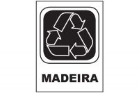 Placa de sinalização para Gestão Ambiental para Madeira