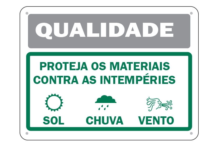 Qualidade - Proteja os Materiais