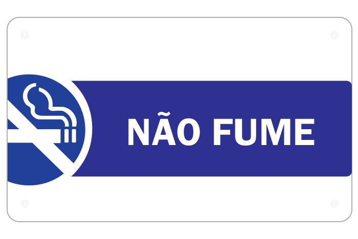 Placa Não Fume