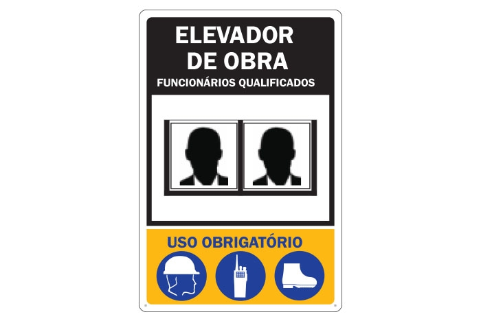 Placa Elevador de Obra